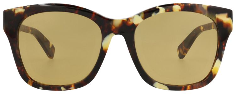 Chloe Square Recycled Acetate Sunglasses HavanaBrown