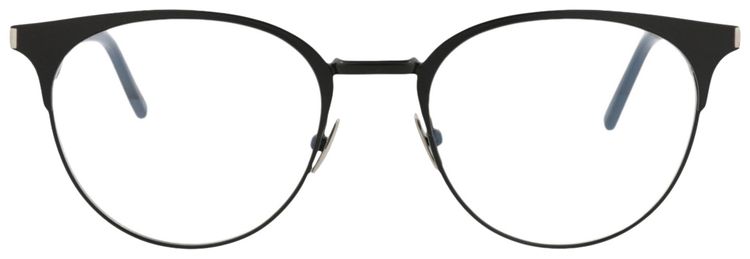 Saint Laurent Round Metal Optical Frames BlackTransparent