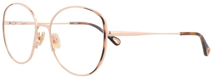 Chloe Round Metal Optical Frames GoldTransparent