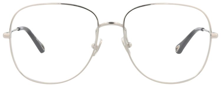 Chloe Aviator Metal Optical Frames SilverTransparent
