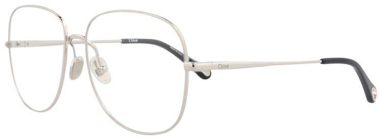 Chloe Aviator Metal Optical Frames SilverTransparent