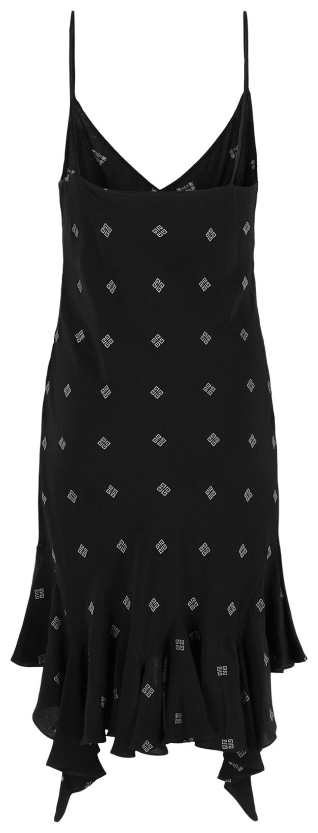 Givenchy 4G Silk Short Dress BlackSilver