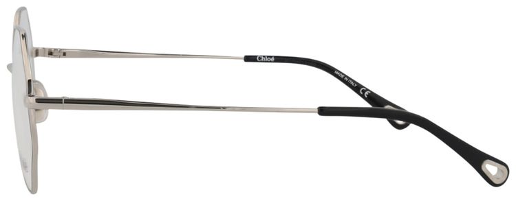 Chloe Square Metal Optical Frames SilverTransparent