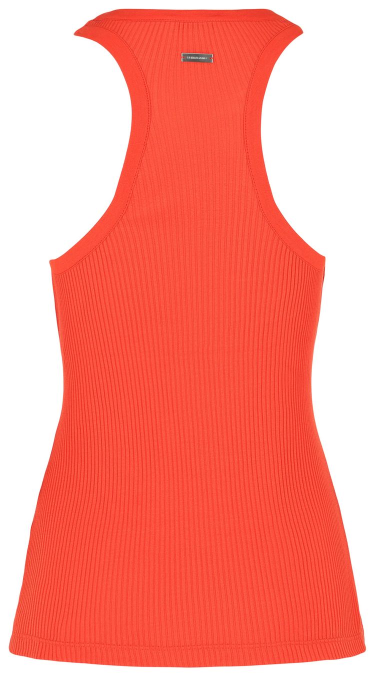 Ferragamo Ribbed Tank Top Orange