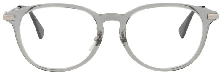 Gucci Round Acetate Optical Frames GreySilverTransparent