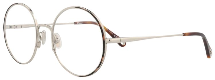 Chloe Round Metal Optical Frames SilverTransparent