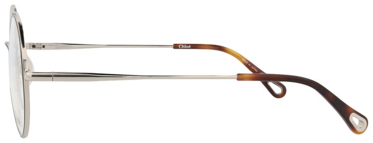 Chloe Round Metal Optical Frames SilverTransparent