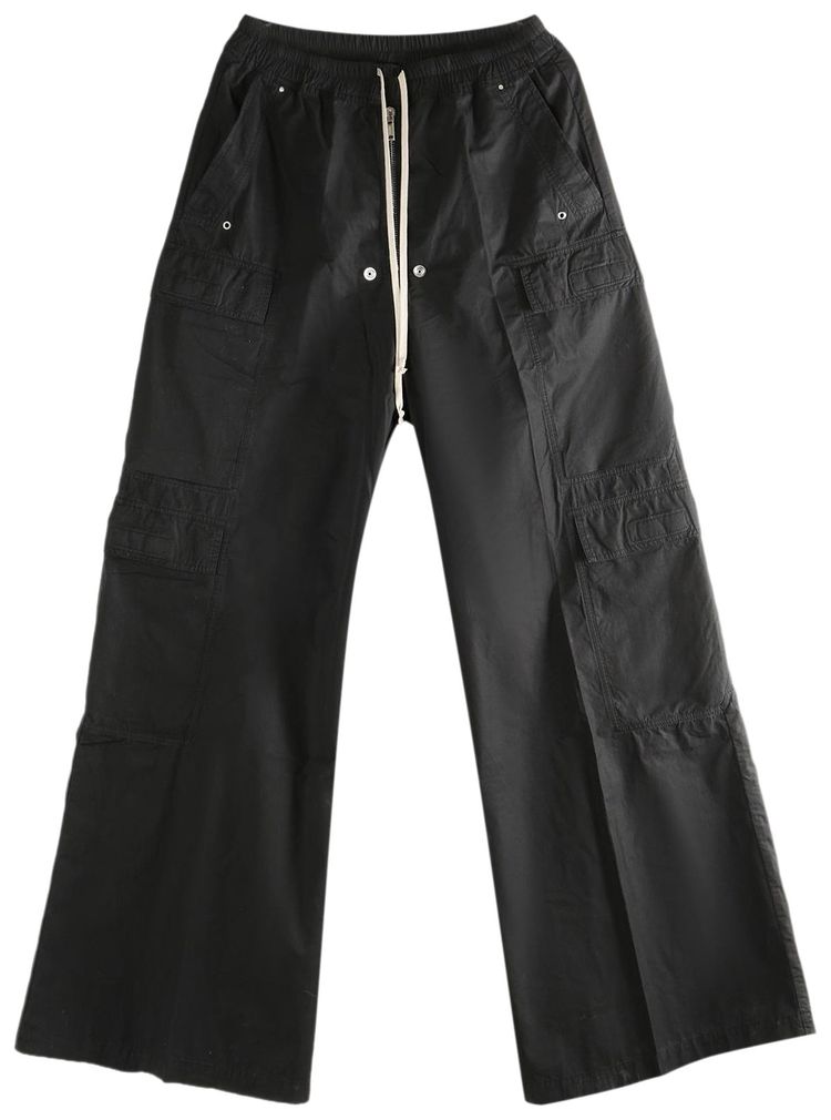 Rick Owens DRKSHDW Double Cargo Jumbo Belas Pantaloni Black
