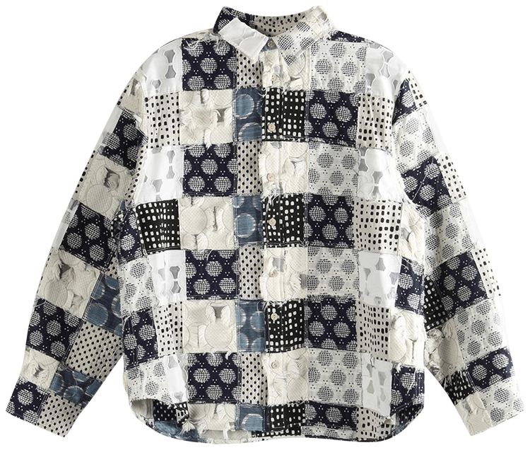Ader Error Stylish Checkered Shirt Blue