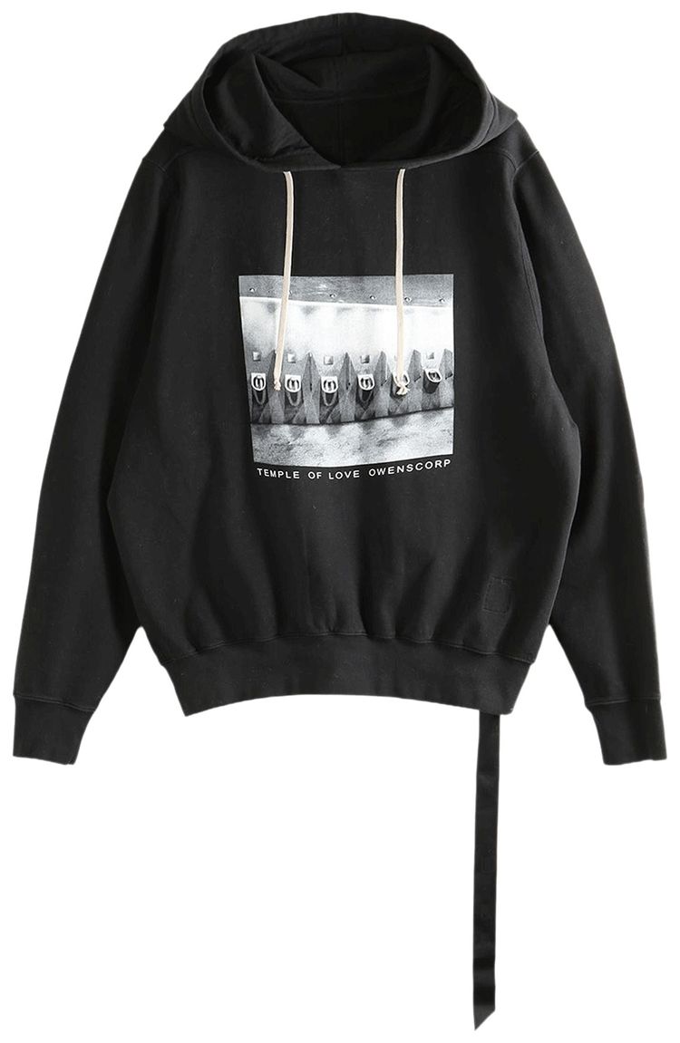 Rick Owens DRKSHDW Felpa Oversized Hoodie BlackMilk