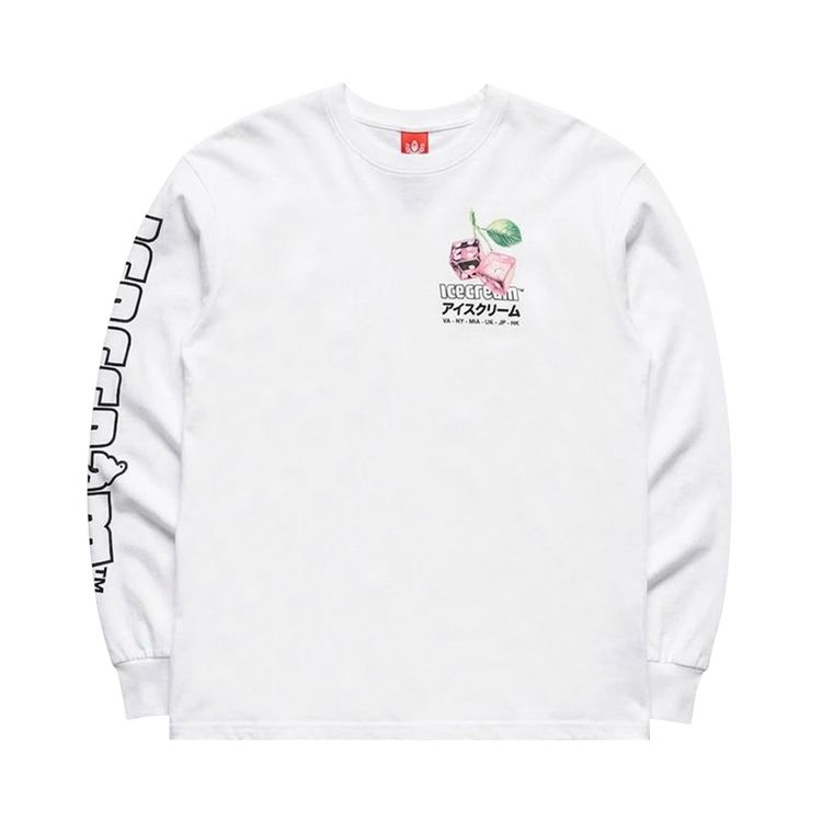 Icecream Dice Long Sleeve Tee White