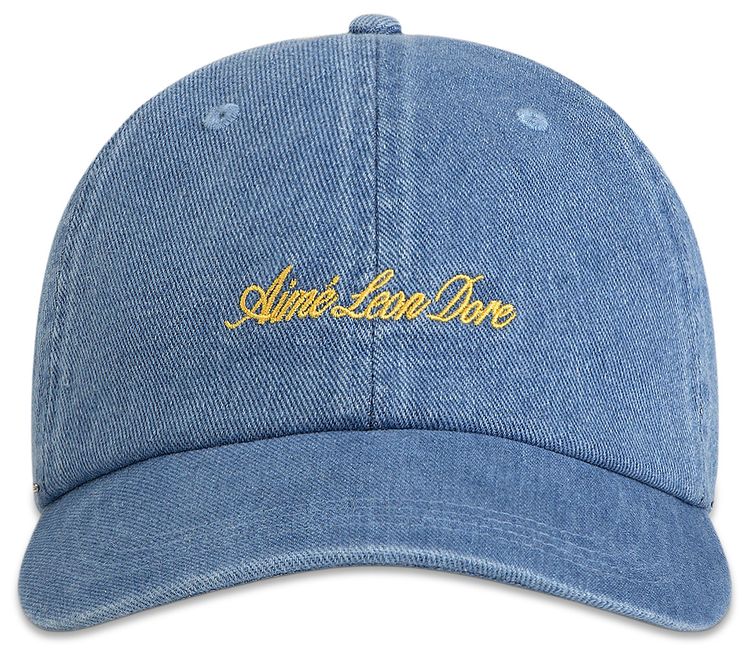 Aime Leon Dore Denim Script Hat Light Wash