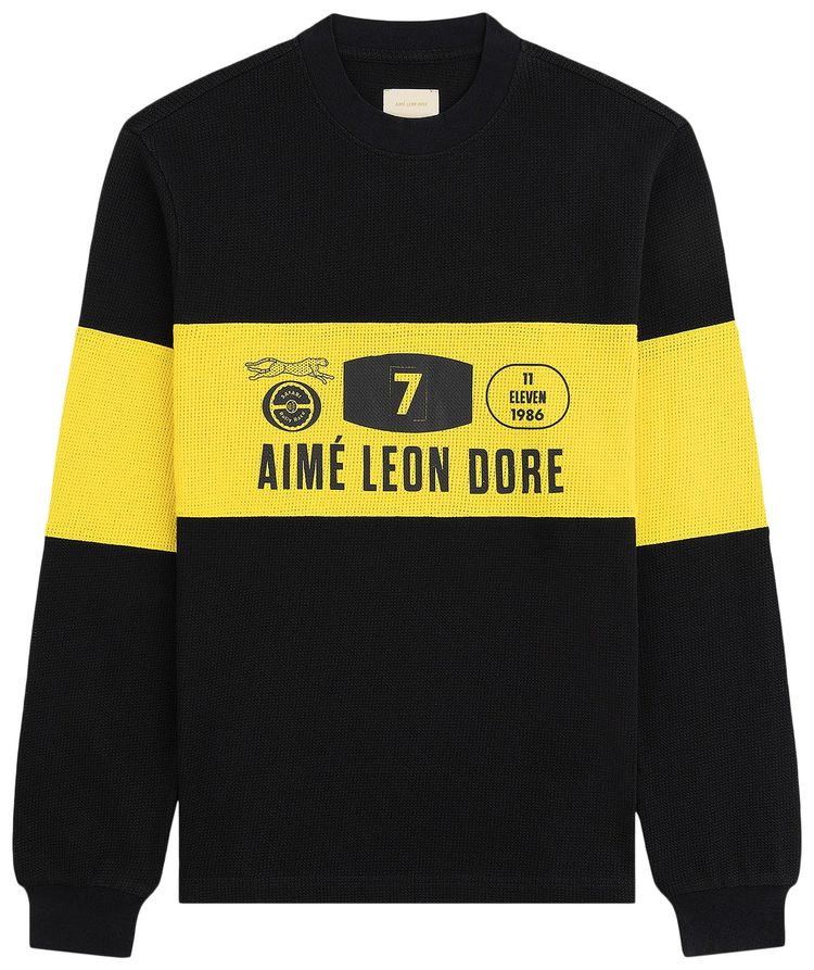 Aime Leon Dore Long Sleeve Rally Tee Jet Black