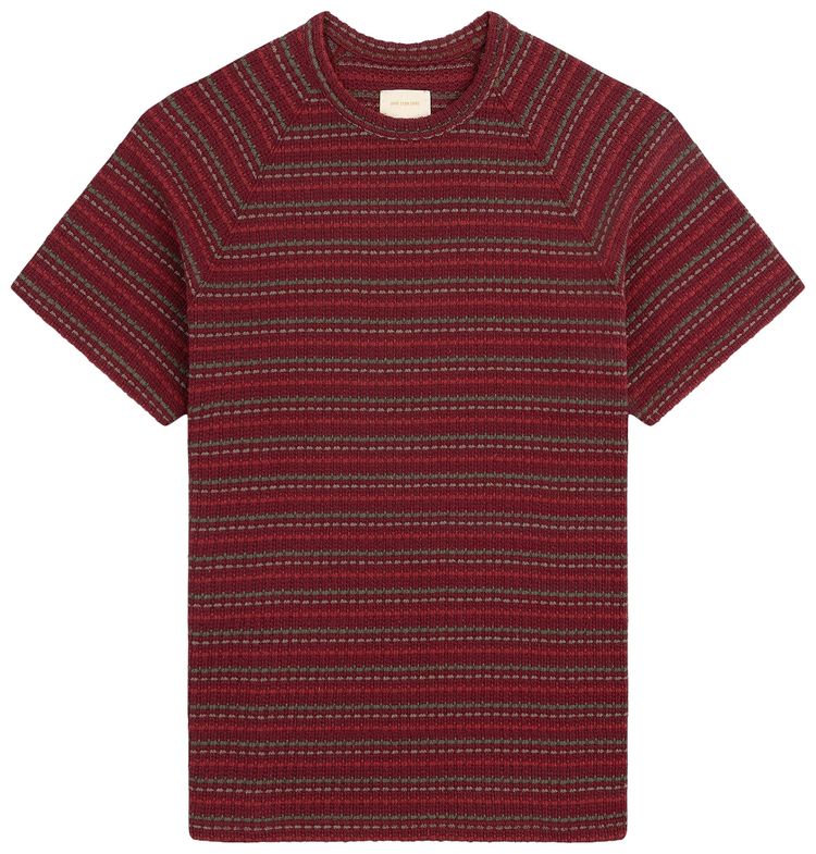 Aime Leon Dore Jacquard Striped Tee Henna