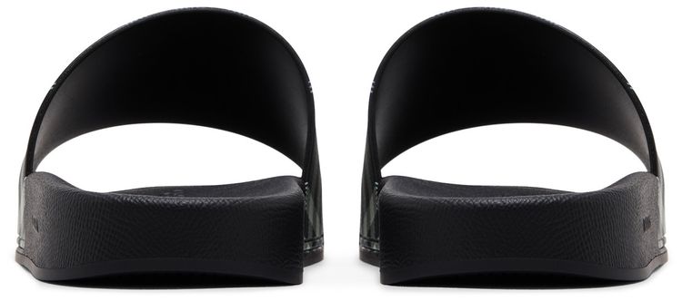 Burberry Check Slides Black Calico