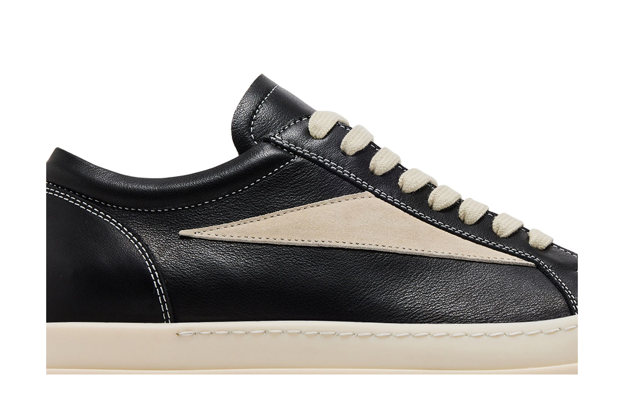 Buy Rick Owens Vintage Sneaker 'Black Milk' - RU01F2897 LCOLVS 911