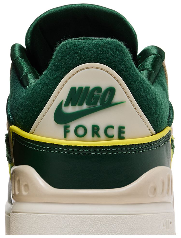 Nigo x Nike Air Force 3 SP College Pack   Forest Green
