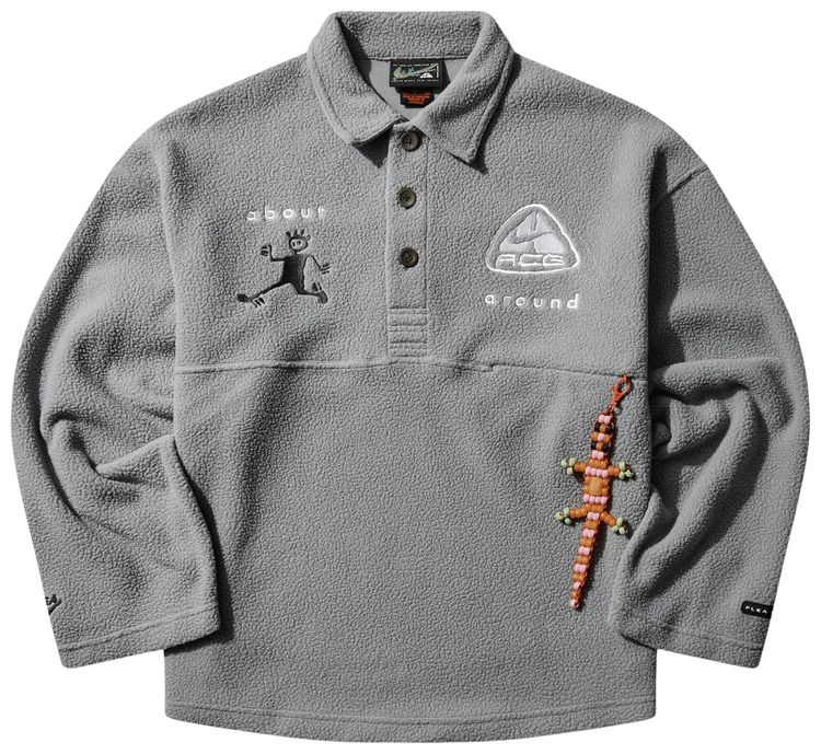 Nike ACG x CPFM Long Sleeve Polo Grey