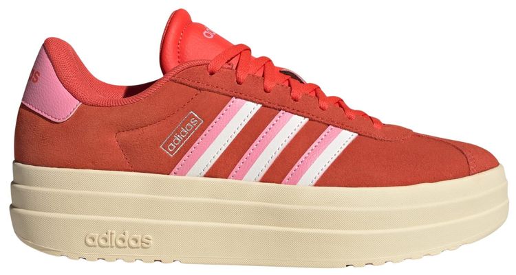 adidas Wmns VL Court Bold Bright Red Bliss Pink Cloud White