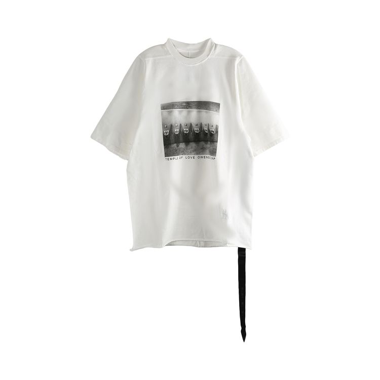 Rick Owens DRKSHDW Jumbo Short Sleeve T Shirt MilkBlack