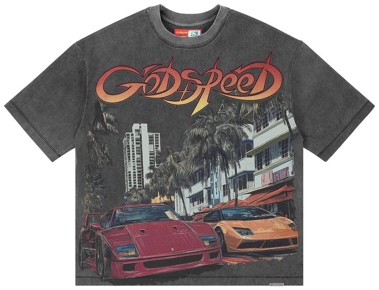Godspeed South Beach Drive Miami Superrun Tee Grey