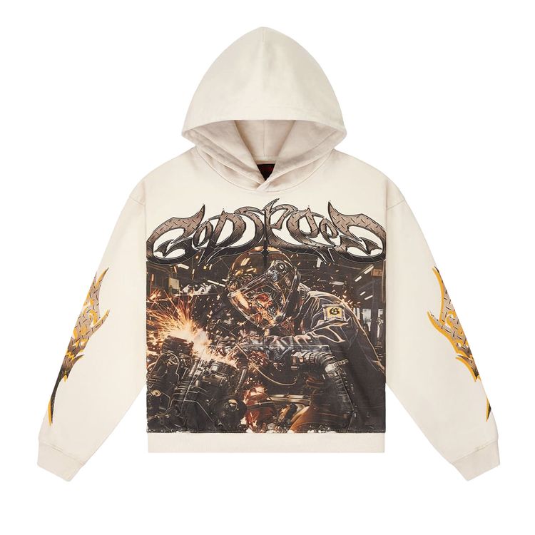 Godspeed Steel Sharpens Steel Hoodie Bone