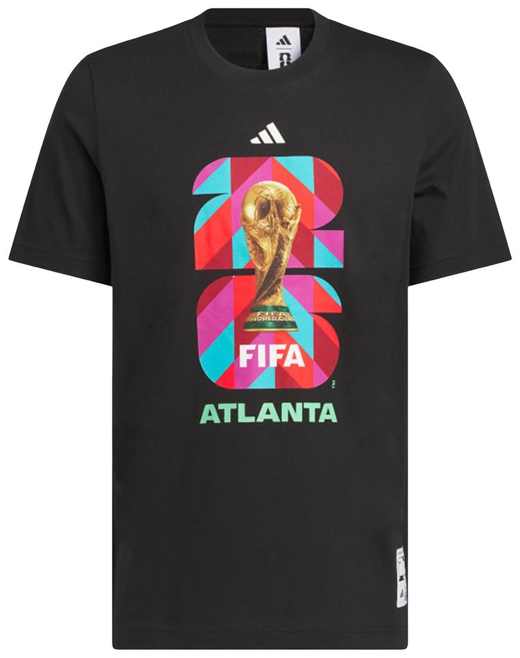 Adidas FIFA World Cup 26 Host City Atlanta Graphic T Shirt Black