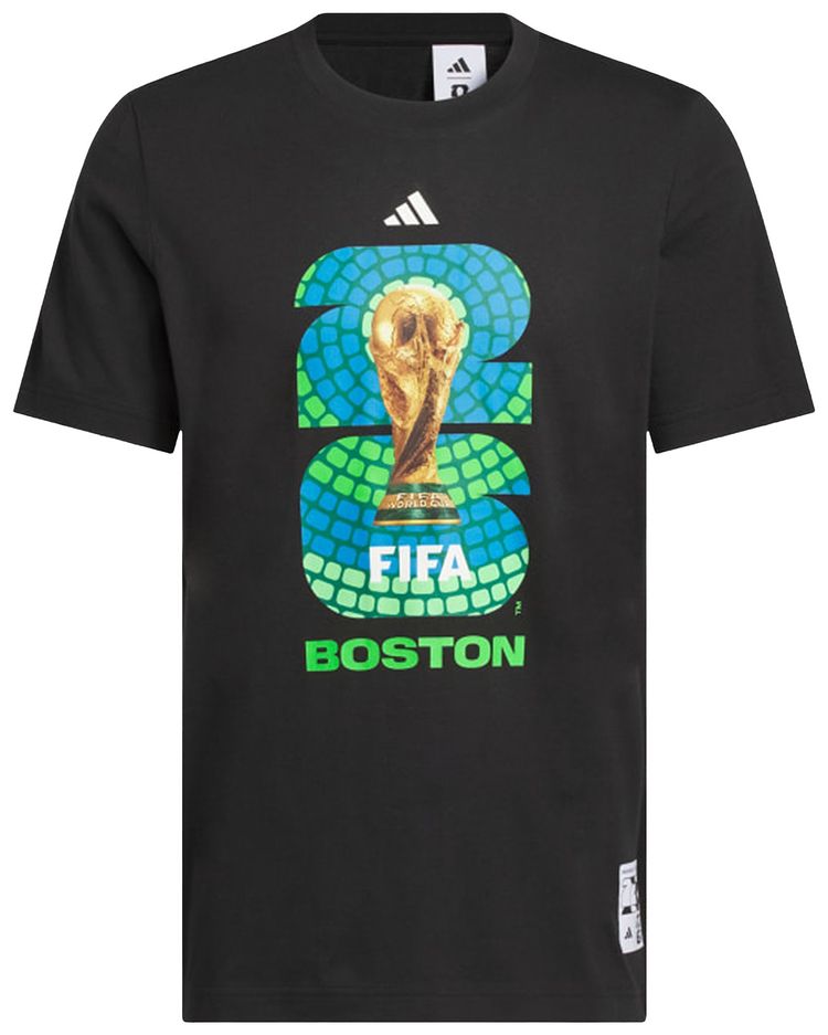 Adidas FIFA World Cup 26 Host City Boston Graphic T Shirt Black