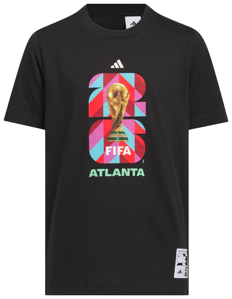 Adidas FIFA World Cup 26 Host City Atlanta Graphic T Shirt Black