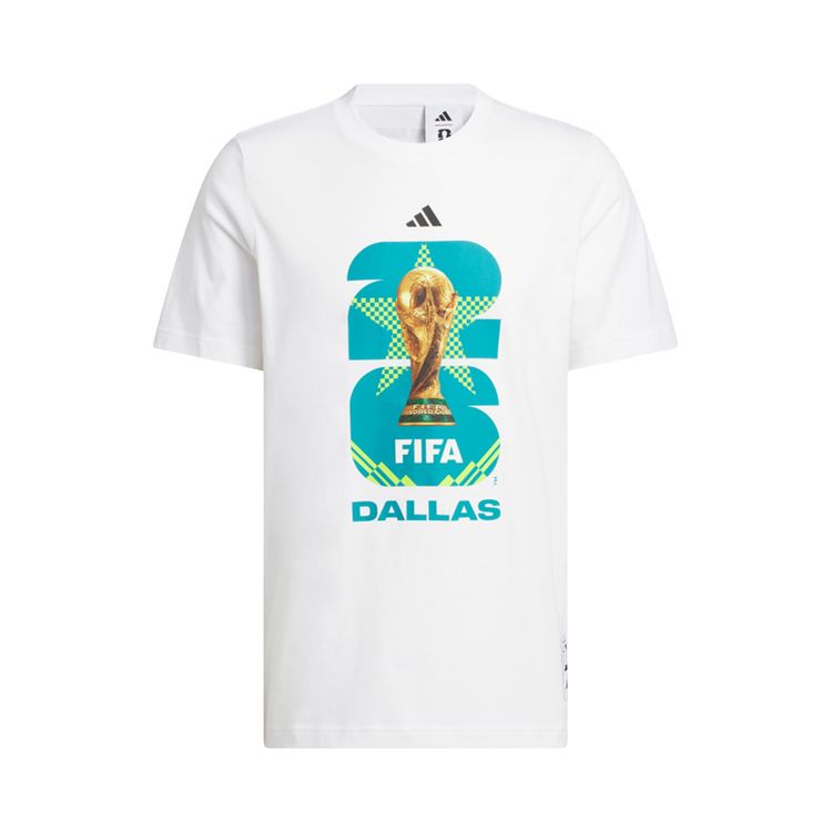 Adidas FIFA World Cup 26 Host City Dallas Graphic T Shirt White