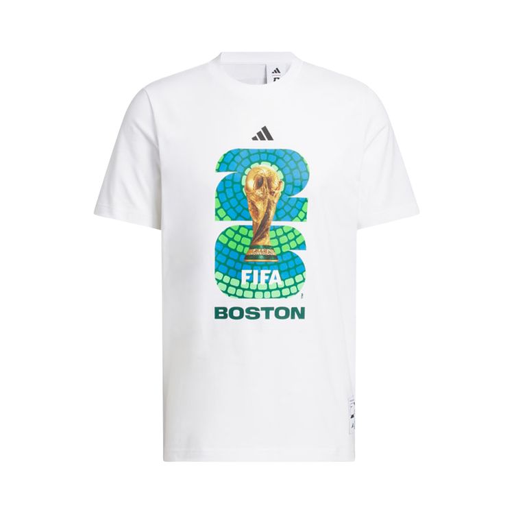Adidas FIFA World Cup 26 Host City Boston Graphic T Shirt White
