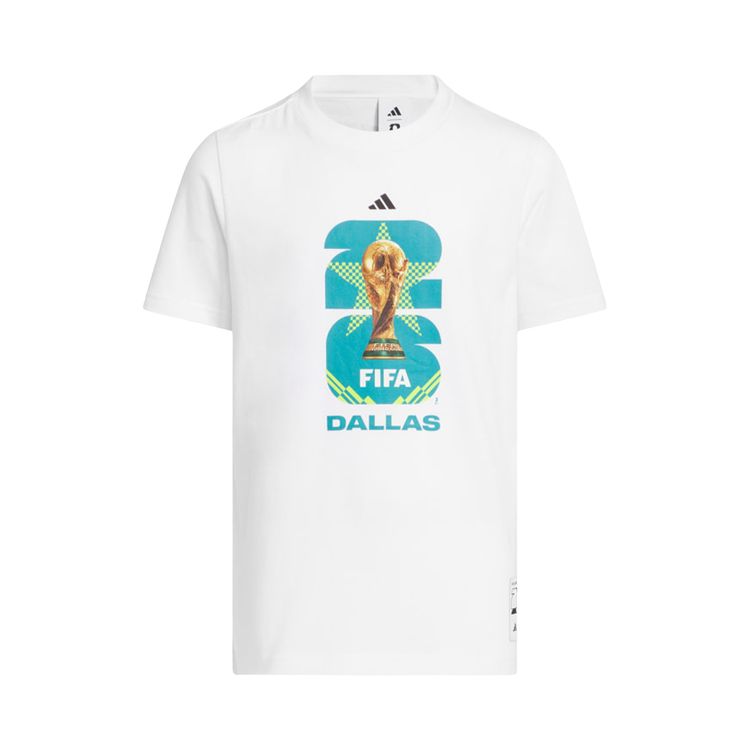 Adidas FIFA World Cup 26 Host City Dallas Graphic T Shirt White