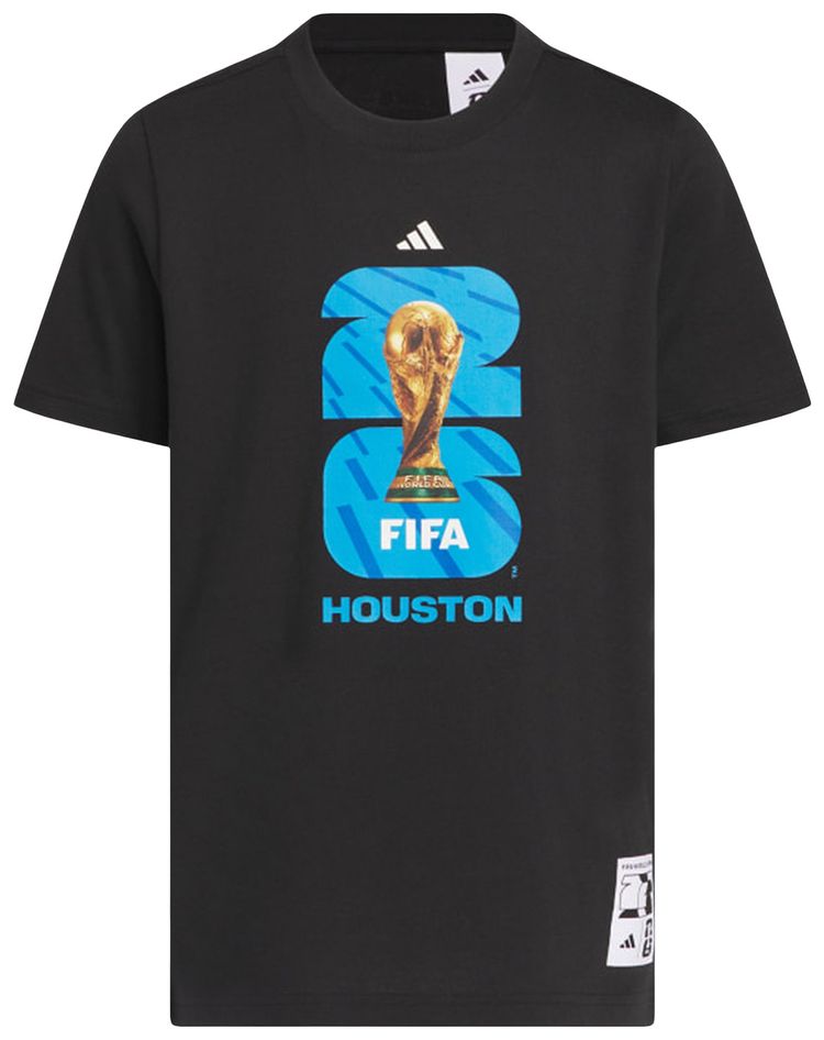 Adidas FIFA World Cup 26 Host City Houston Graphic T Shirt Black