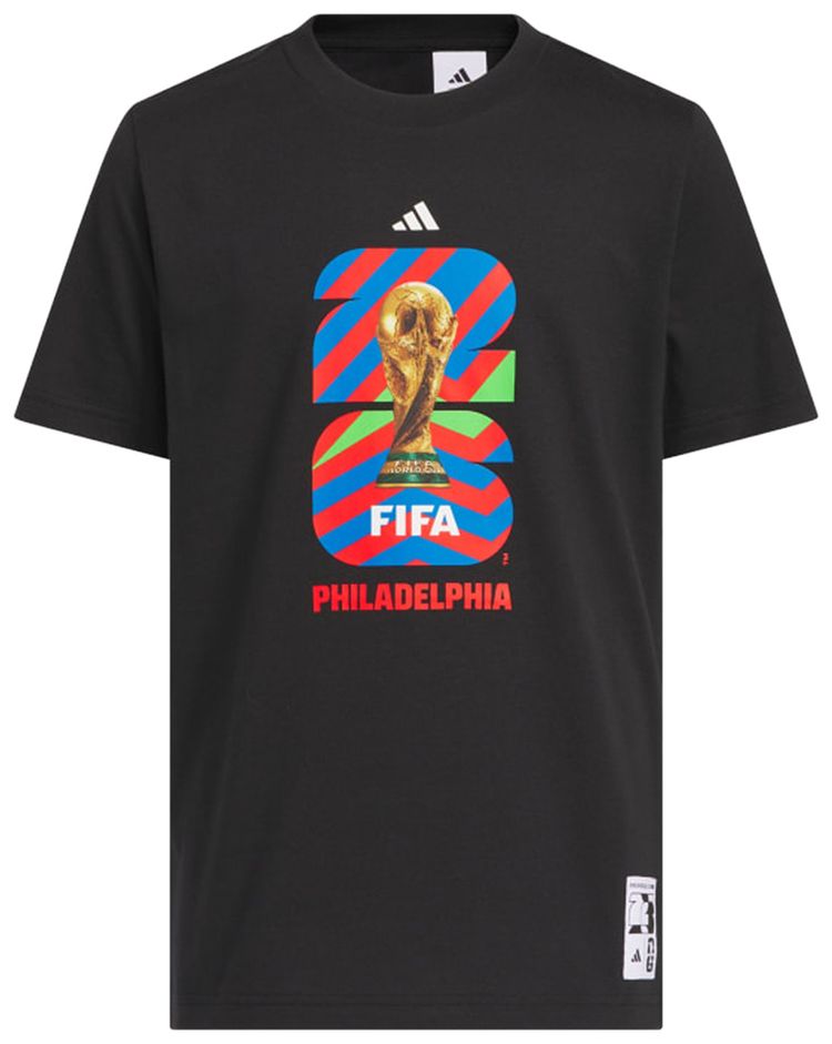 Adidas FIFA World Cup 26 Host City Philadelphia Graphic T Shirt Black