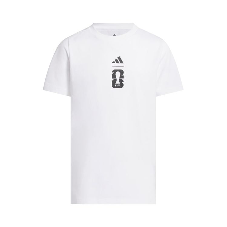 Adidas FIFA World Cup 26 Match Ball Graphic T Shirt White
