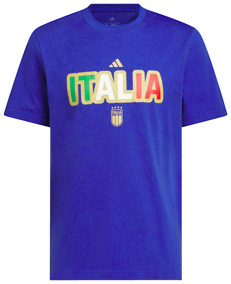 Adidas FIFA World Cup 26 Italy Home Graphic Tee Semi Lucid Blue