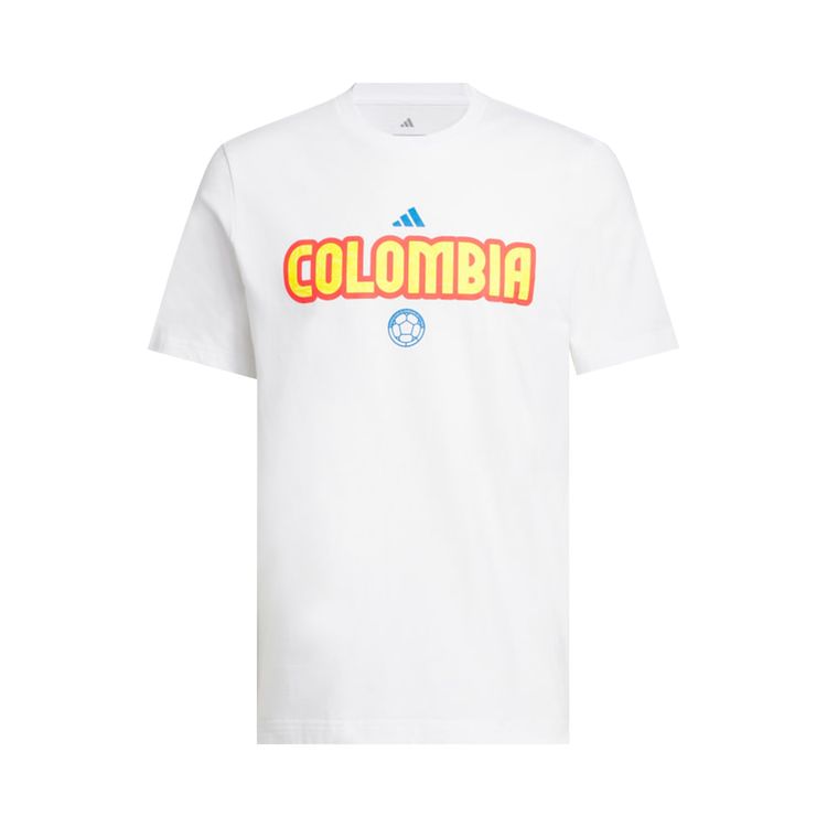 Adidas World Cup 26 Colombia Home Graphic Tee White