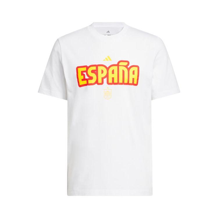 Adidas World Cup 26 Spain Home Graphic Tee White