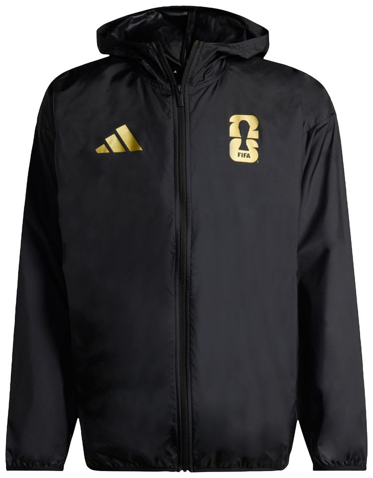 Adidas FIFA World Cup 26 Official Emblem Windbreaker Black