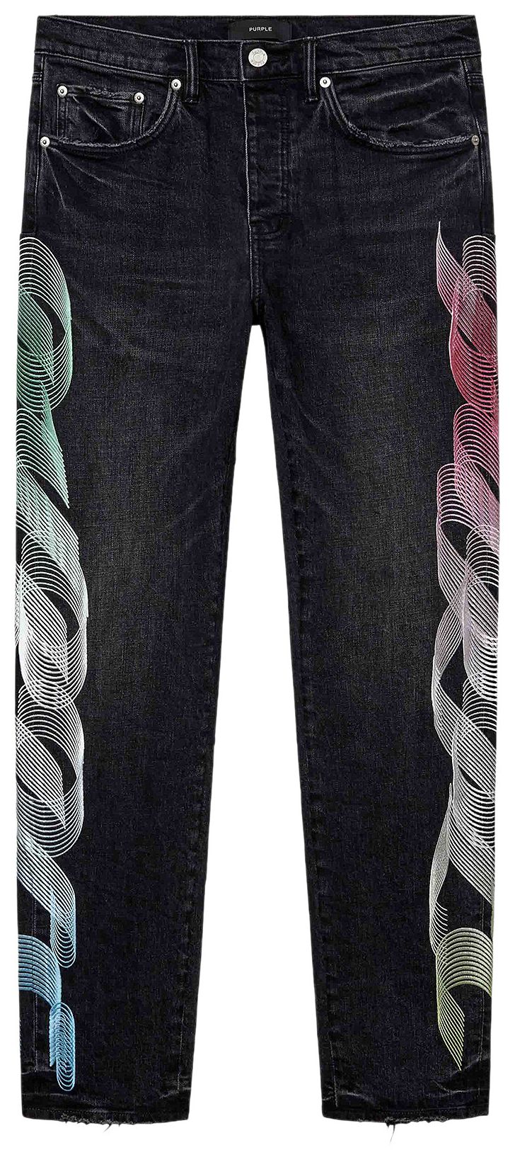 PURPLE BRAND P005 Gradient Logo Black