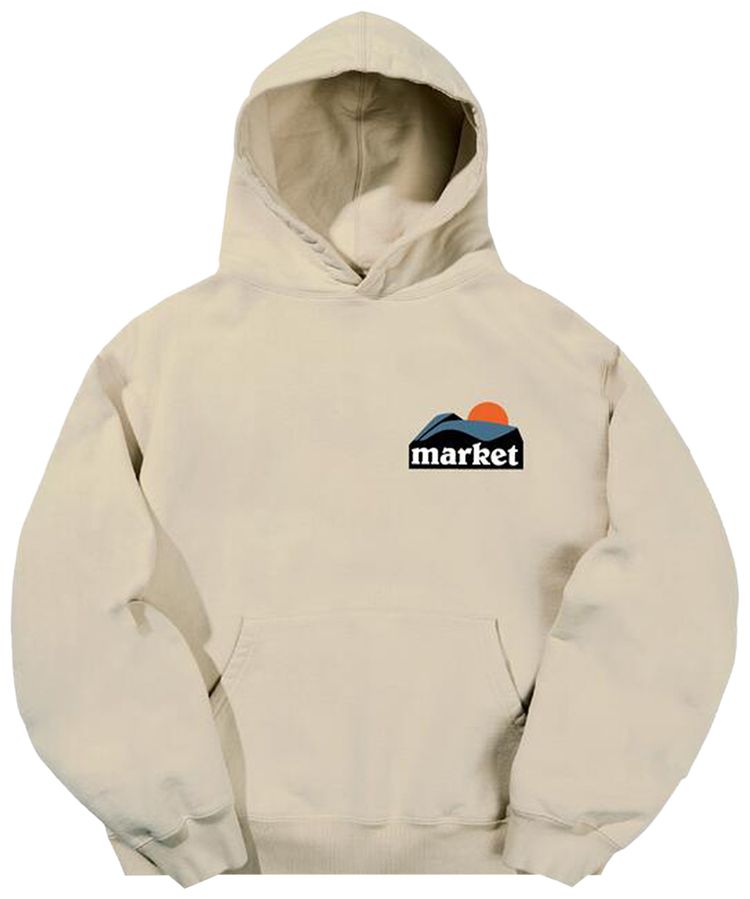 Market On The Horizon Hoodie Ecru