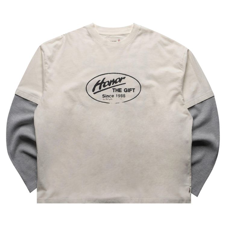 Honor The Gift Just Be Long Sleeve Tee White