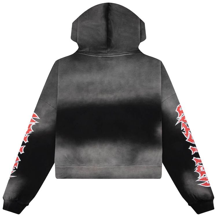 Hellstar Stars Shine Graffiti Hoodie Black