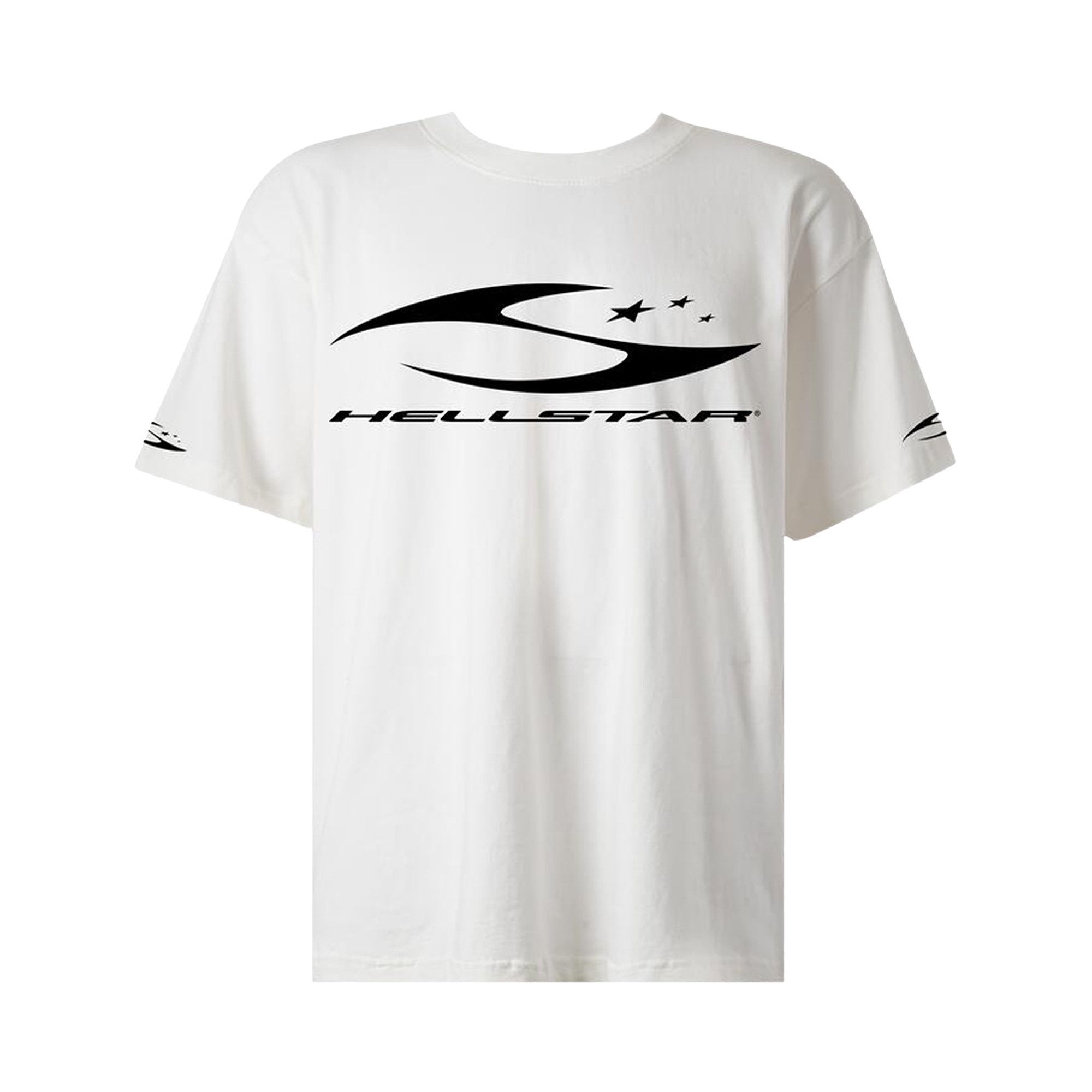 Buy Hellstar H Cursive Logo T-Shirt 'White' - HSSS26TE1 WHT | GOAT