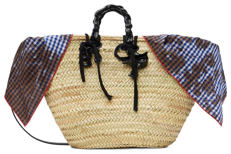 Ottolinger Big Basket Tote BeigeBlack