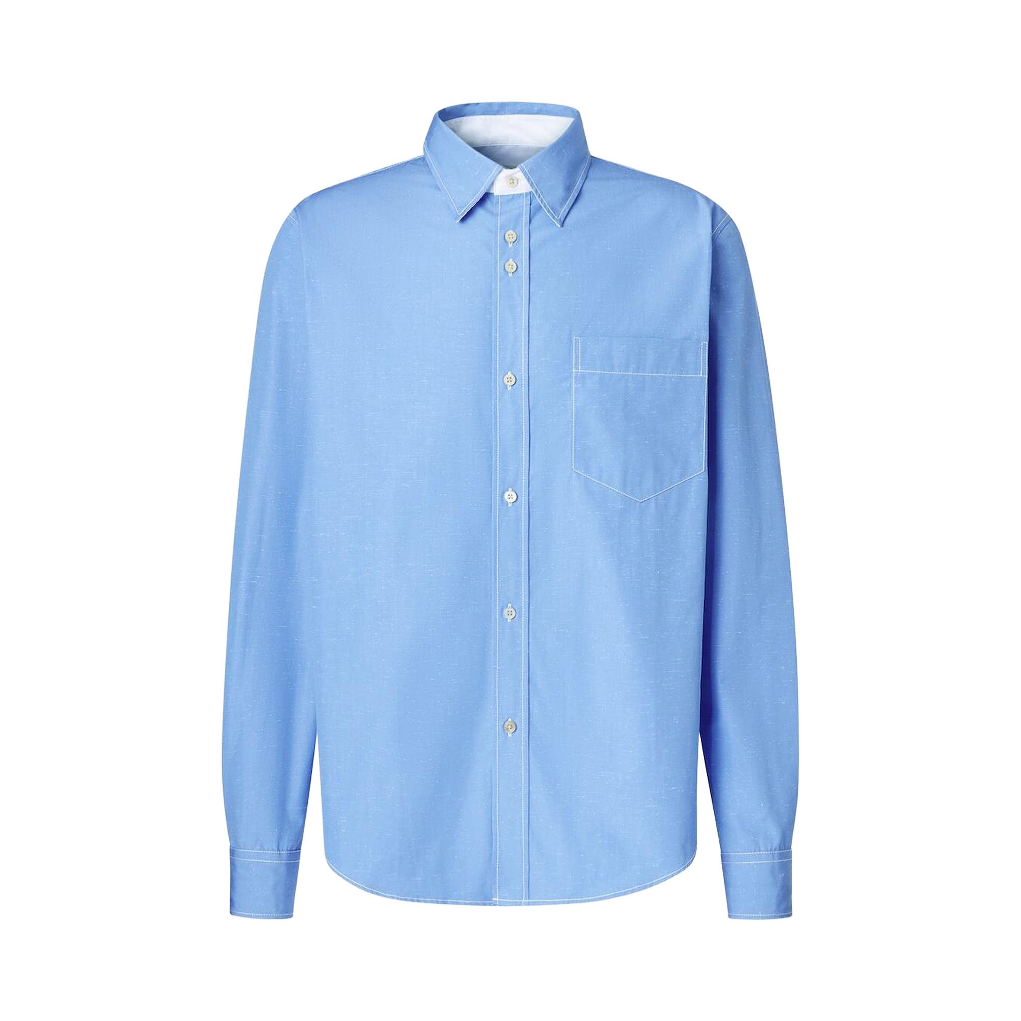 Buy Wales Bonner Atlantic Shirt 'Pastel Blue' - MS26SH02 CO02 400