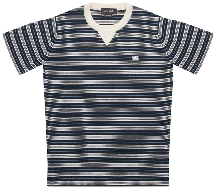 Wales Bonner Song Tee NavyIvoryBlue