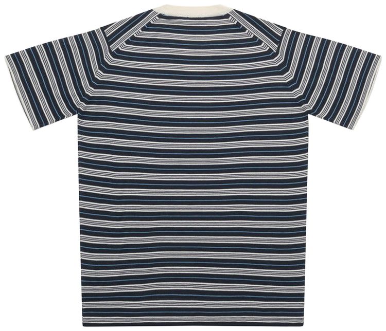 Wales Bonner Song Tee NavyIvoryBlue