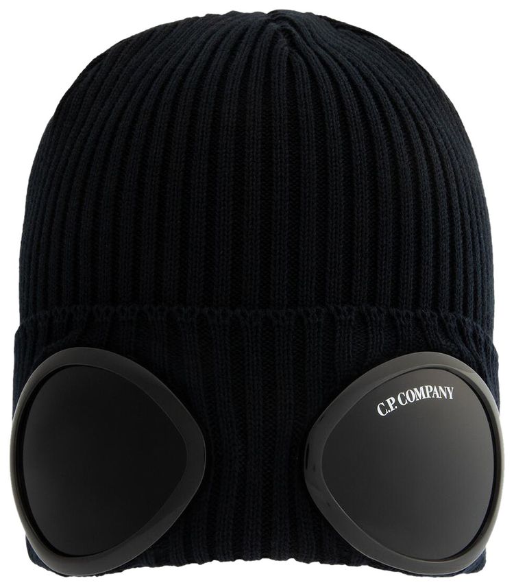 CP Company Cotton Goggle Beanie Total Eclipse