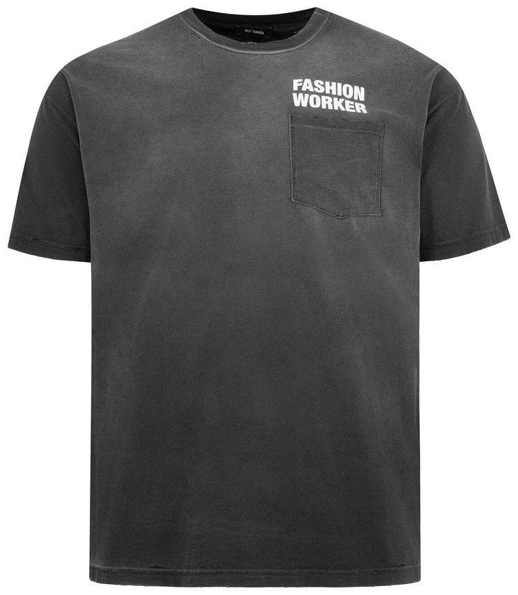 Willy Chavarria Fashion Worker Easy Tee Black